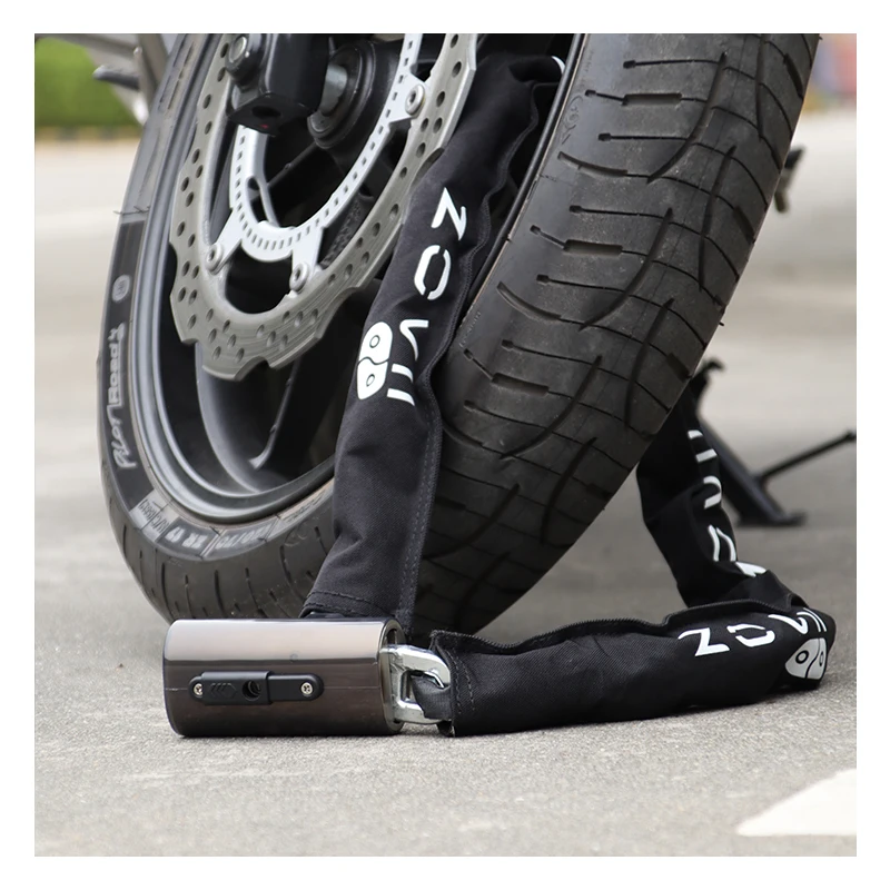 High Quality 10Mm Chain Lock Anti-Saw Highly Efficient Alarm System Bicycle Accessories Chain Lock for Motorcycle