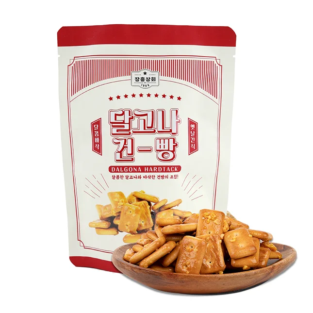 DALGONA hardtack Korean made home wrapped wheat snack 110g coarse grain appetizer online shopping Cracker