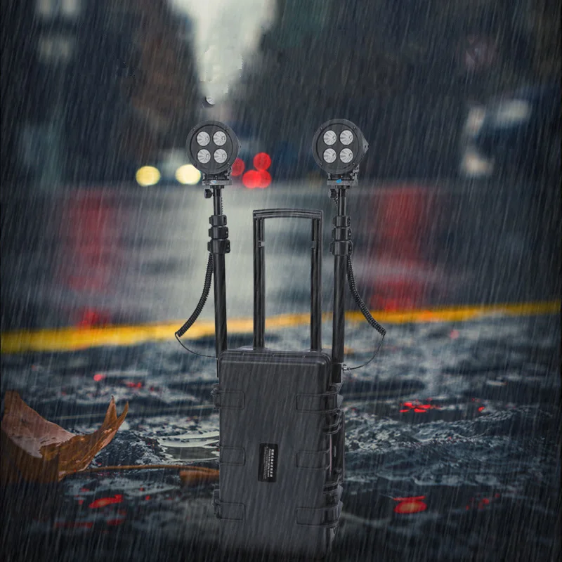 LED Portable Scene Light  Rechargeable Tower Light  with case Mobile Area Light