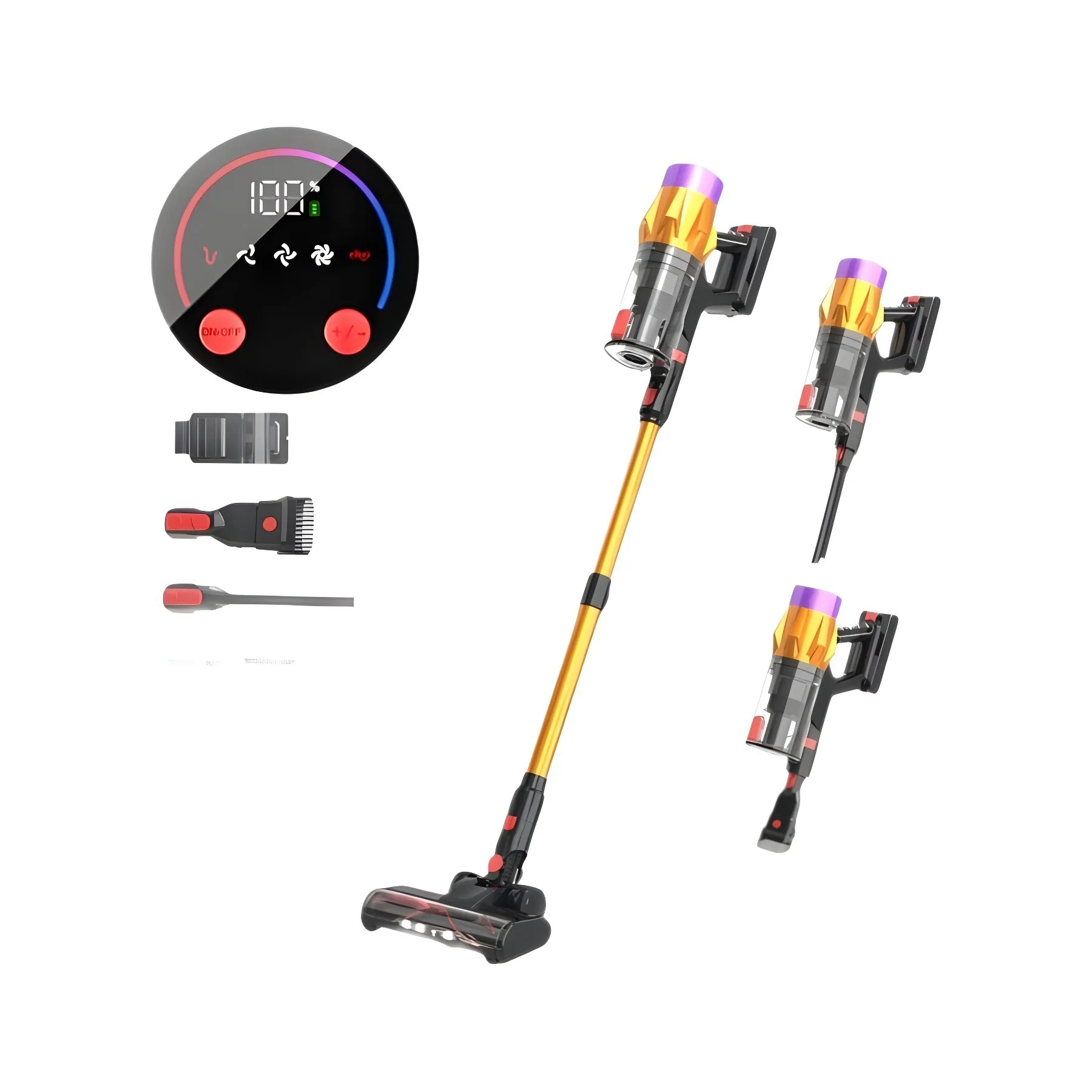 Hot Selling Strong Vacuum Cleaner,Portable Wireless Handheld Cordless Vacuum Cleaner LED Rechargeable HomeUse Hard Floor Cleaner