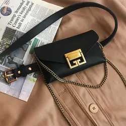 2022 New Fashion Chain Detachable Snake Pattern Waist Bag Chain Messenger Bags