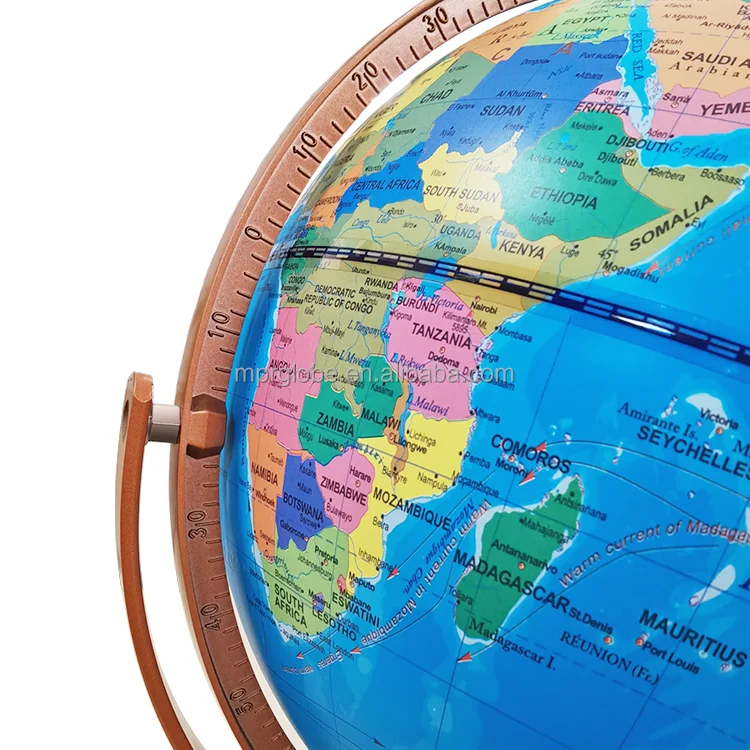 22.8cm 8 inch Constellation Globe With World Map and Light Desk Top Decorative Portable Plastic Globe For Kids Educational Globe