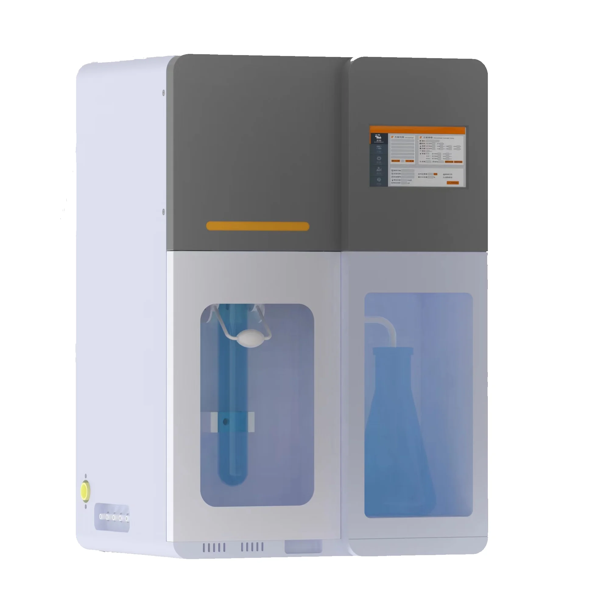 Полуавтоматический анализатор азота Kjeldahl, используемый для определения содержания азота или белка