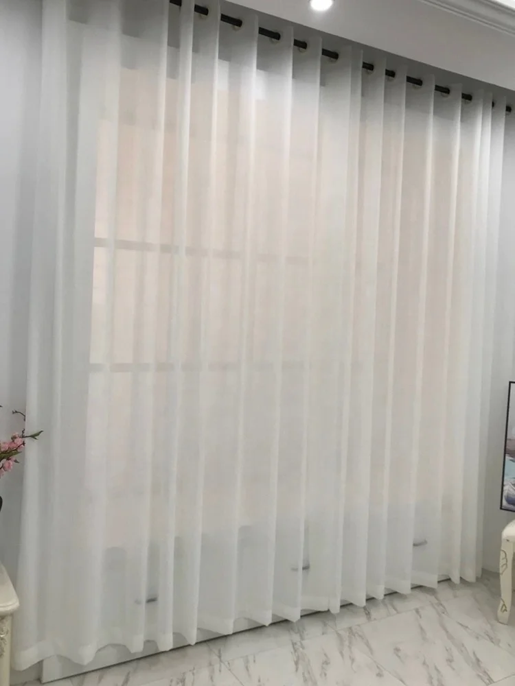 ReadyMade White Voile Sheer Curtain Fabric Premium Quality Curtains