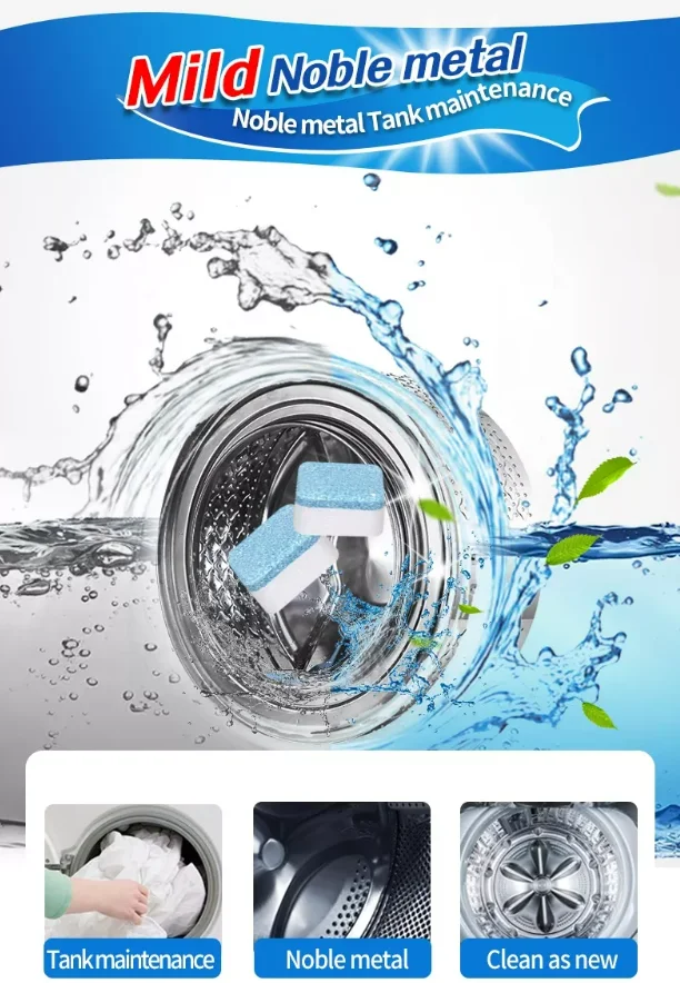 OEM/ODM Multifunctional Washing Machine Drum Cleaner Deep Cleaning Remove Stain Washing Machine Cleaner Effervescent Tablets