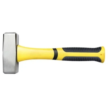 High Quality ST-SH-003 Steel Forged C-45 Steel Head Plastic Coating Handle German Type  Stoning Hammer Machinist Hammer