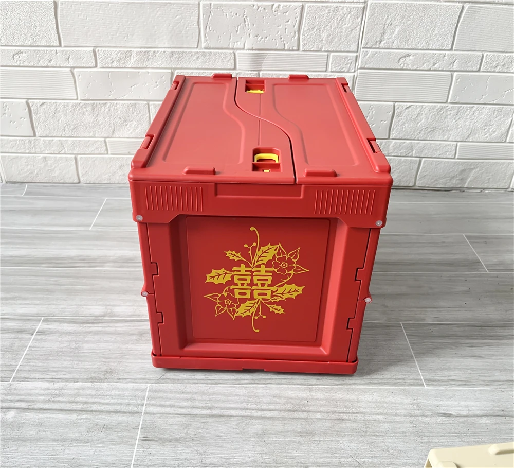 Chinese professional factory manufacturer customized 20 L plastic moving tote collapsible storage box crate plastic bin
