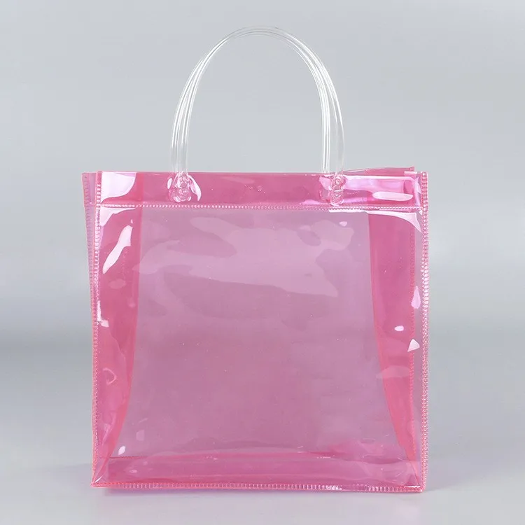 Custom pvc plastic handbags for women