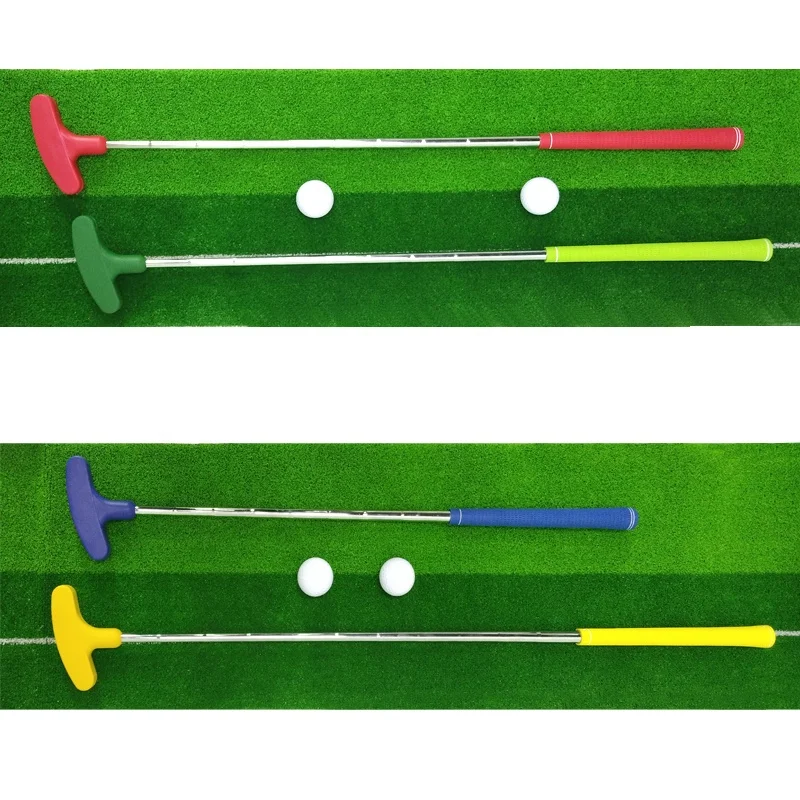 Rubber Head  Mini Golf Putter for Kids Junior Adult Golfers Double-Sided Golf Putters Training Aids