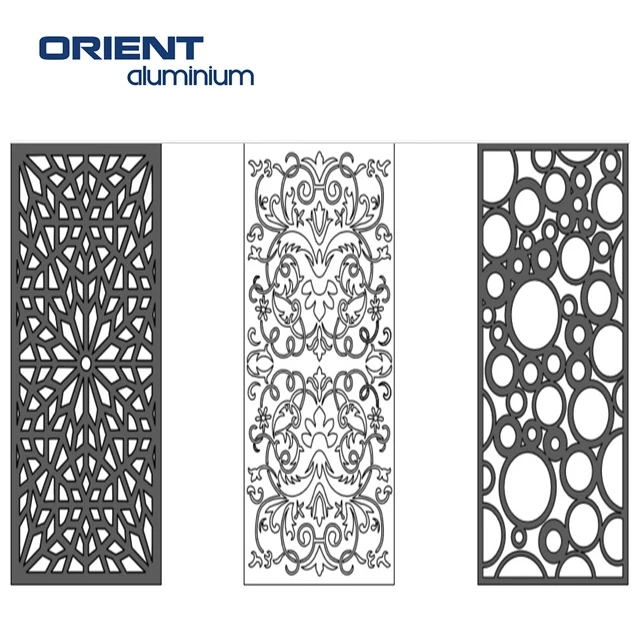 Laser Cut Aluminum Decorative Interior Perforated Metal Screen Wall Panel