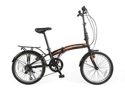 Wholesale ready stock steel frame 7 speed foldable city 20 inch folding bike for aduls