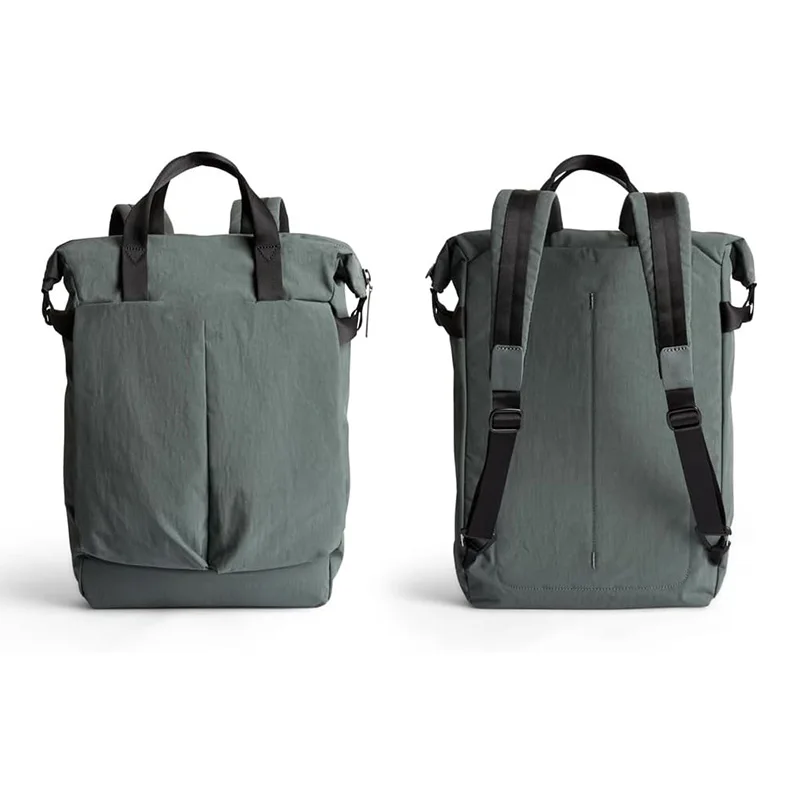 New  padded backpack shoulder straps tuck away flat soft grab handles give carrying comfort laptop bag for women men.