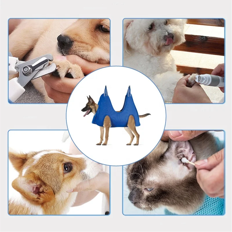 pet grooming hammock for cats hanging dog grooming tools  Convenient Cutting Nails Drying Hair Home Cat Dog Accessories