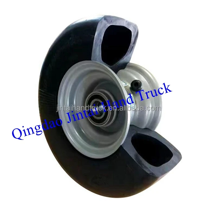 Zero Turn commercial mower tires smooth Flat free rubber tire 11x4.00-5/3.25 semi pneumatic rubber wheel No flat tire 11x4-5