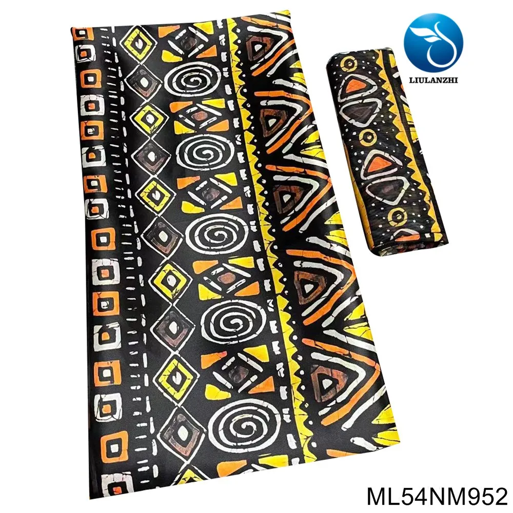 Beautifical ankara satin fabric 2 yards chiffon scarf african 4 yards satin tissu ML54NM944-953