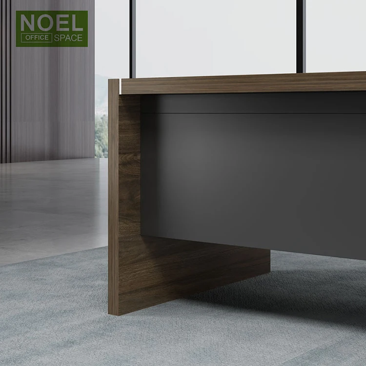 Modern L Shape home Office Desk Luxury High End Executive Office Desk And Chair Set Ceo Wooden Antique Office Table