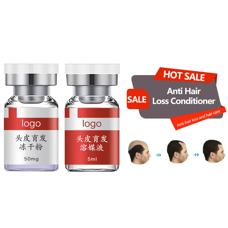 Hair Growth Oil Customize Logo Hair Regrow Anti-Aging Anti-Wrinkle Skincare Sets Copper Peptide