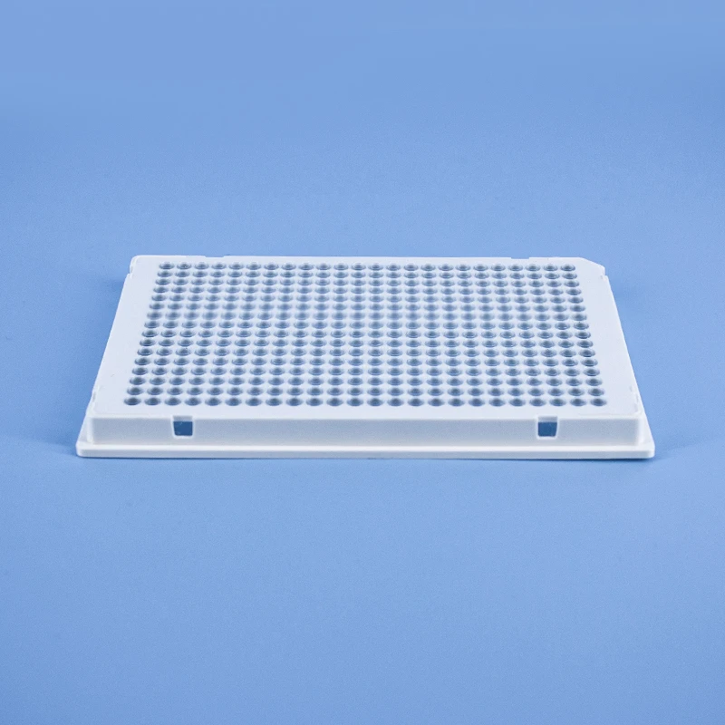 White 384 Well pcr Plate Skirted Laboratory Plastic Flat Plain 0.2ml 384 Well PCR Plate Holder