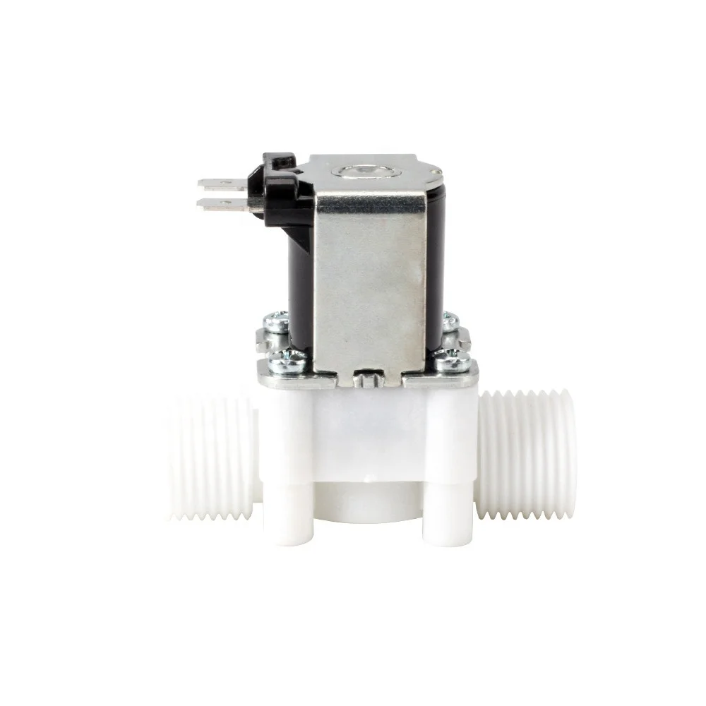 Food Grade 12v 24v 110v 220v Water Solenoid Valve Drinking Water Plastic Valve
