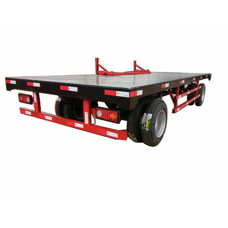 Agricultural use Double tyre platform trailer flat trailer for sale