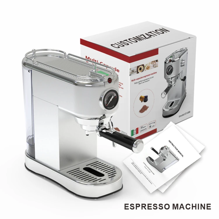 New Arrival Restaurant Italian Automatic Cappuccino Espresso Coffee Maker With Milk