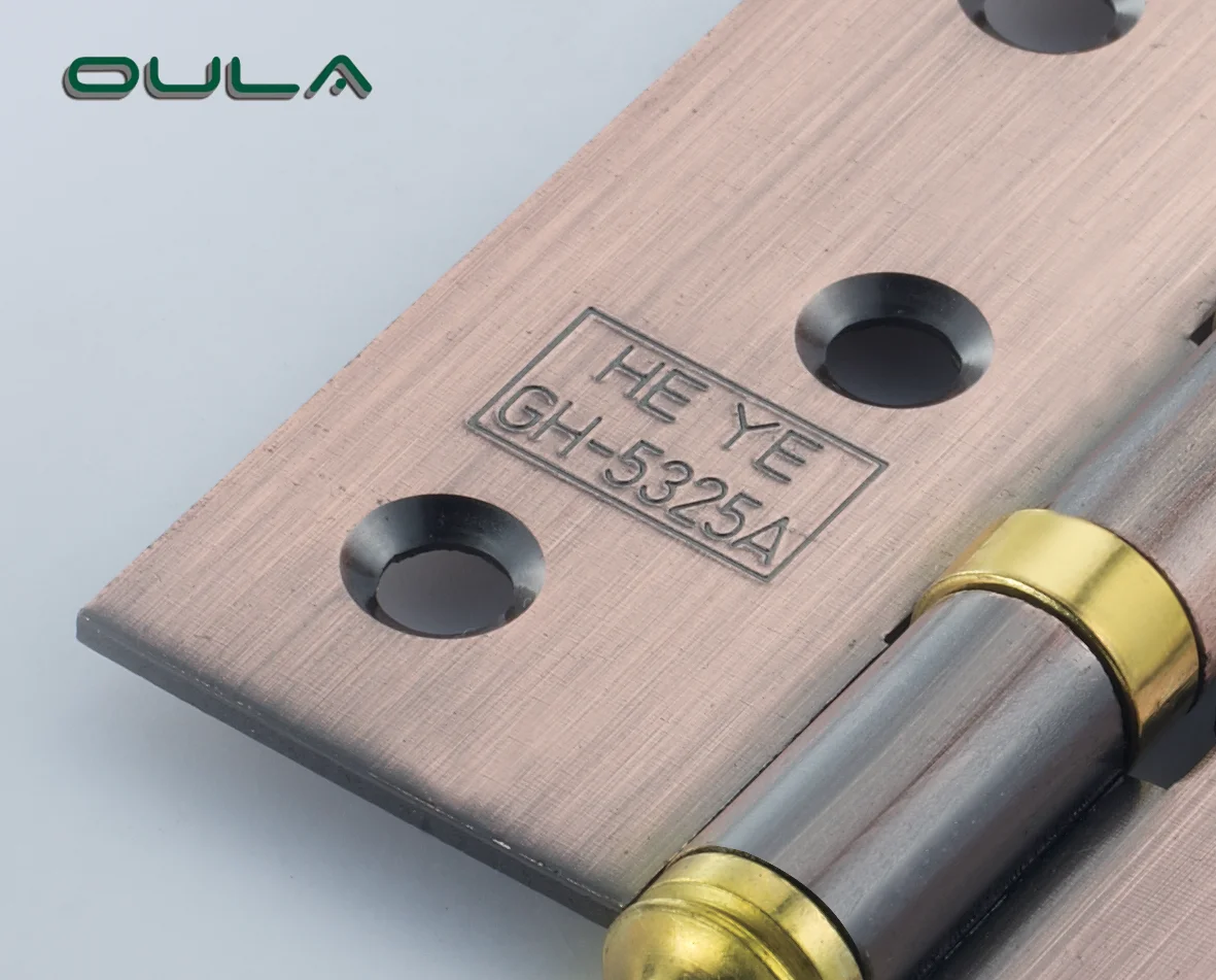 Antique copper color butt balls bearing pivot wood door hinges 5 inch  cabinet door pivot hinge