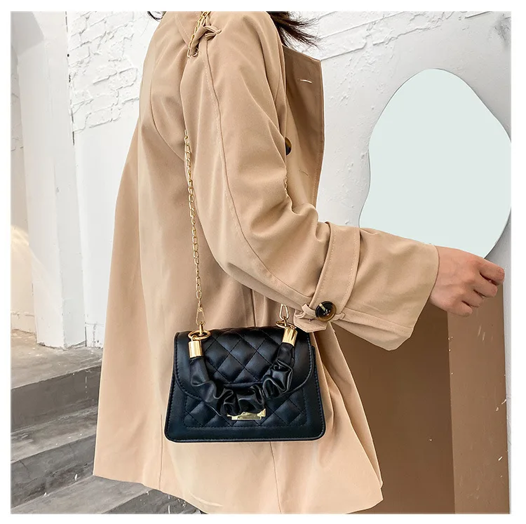 2022 In Stock fashion vegan pu leather ladies purse messenger bags women shoulder handbags