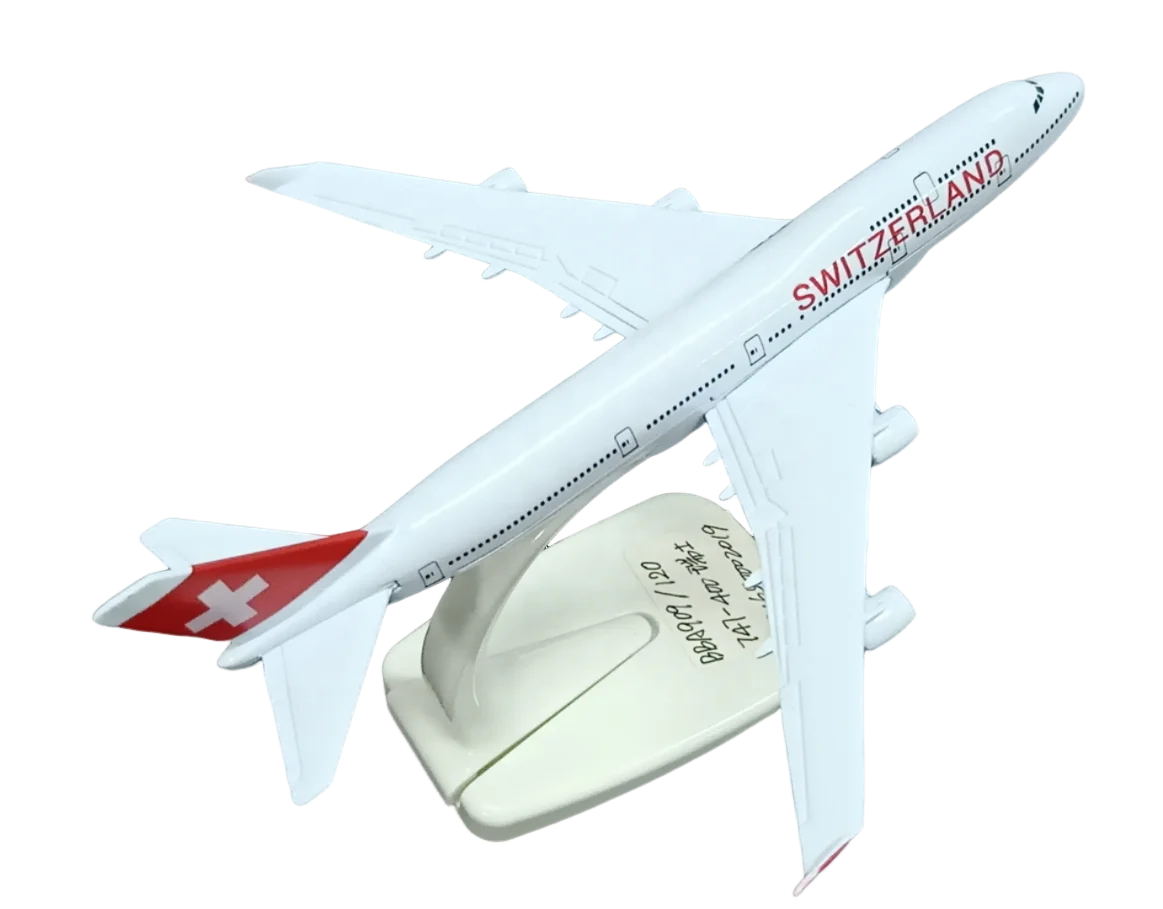 XINYU 16CM B747-400 Aircraft Models Diecast Metal Toys Stimulation Airplane
