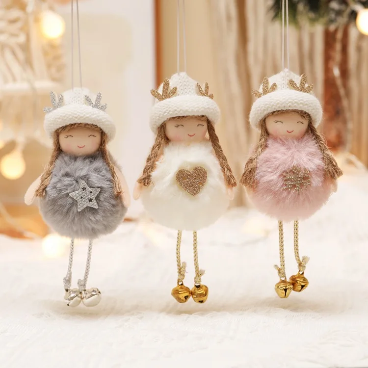 Christmas Angel Dolls Hanging Ornament Xmas Gifts Angel Gnomes For Christmas Tree Ornaments Pendant Christmas Decorations