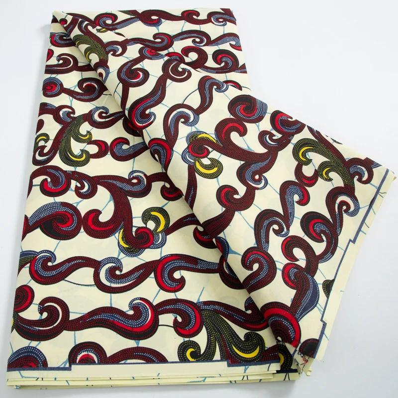 3730 New Arrival African Wax Lace Fabric 2024 Polyester Material Print Wax Lace for Women Party Dresses Sewing