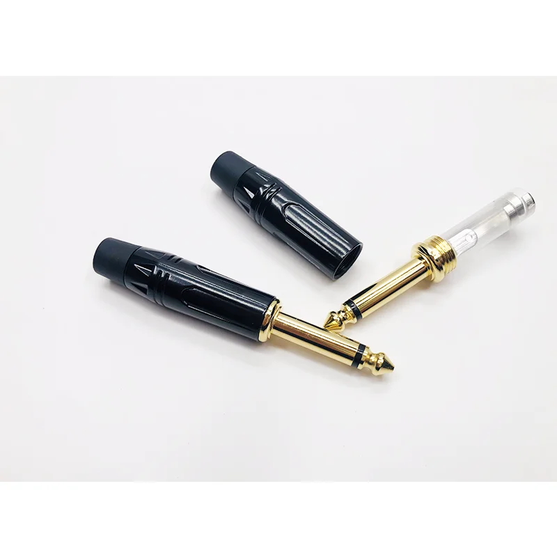 6 35 мм TS RCA штекер позолоченный Втулка из чистой меди аудио кабель DIY адаптер 1/4 дюймов гитары Замена подойдет как для повседневной носки так переменного тока 3-полюсный и гнездом