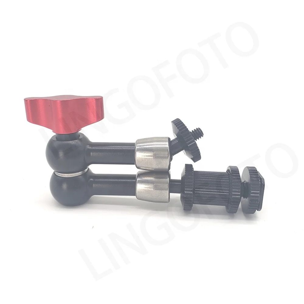 Hot Sale 7 inches Multi-Function Magic Arm with Stainless Steel Joints, Red Lock & Shoe Mount for Camera LC2411