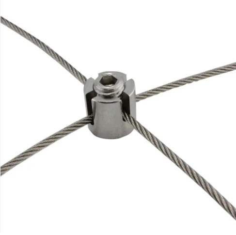 Manufacture Stainless Steel 316  Cross Wire Clamps / Net Clips