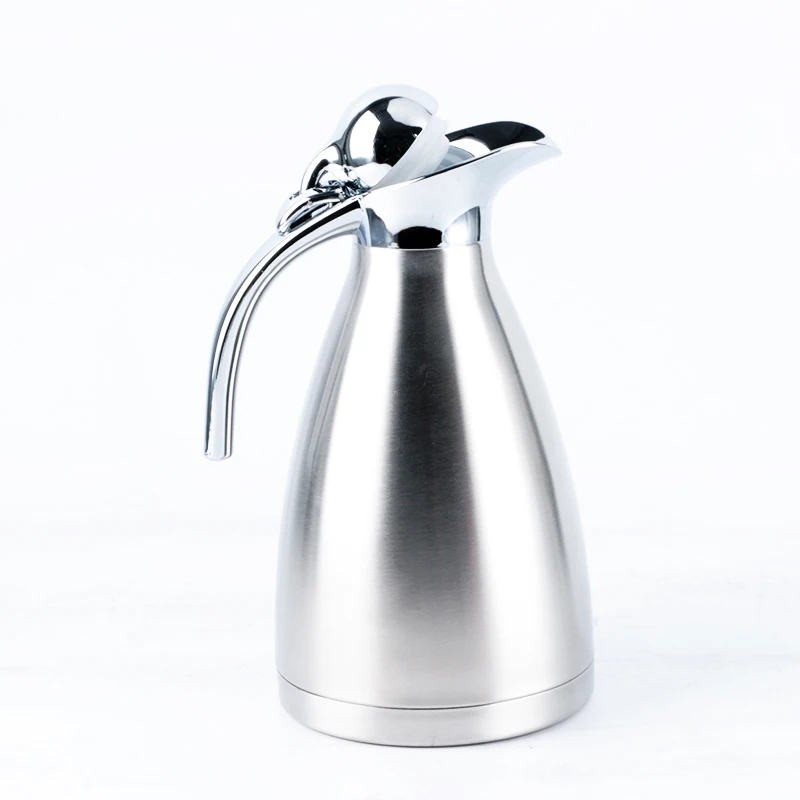Hot And Cold Water Insulated Bottle Vacuum Flask Coffee Carafe Pot Thermos Stainless Steel