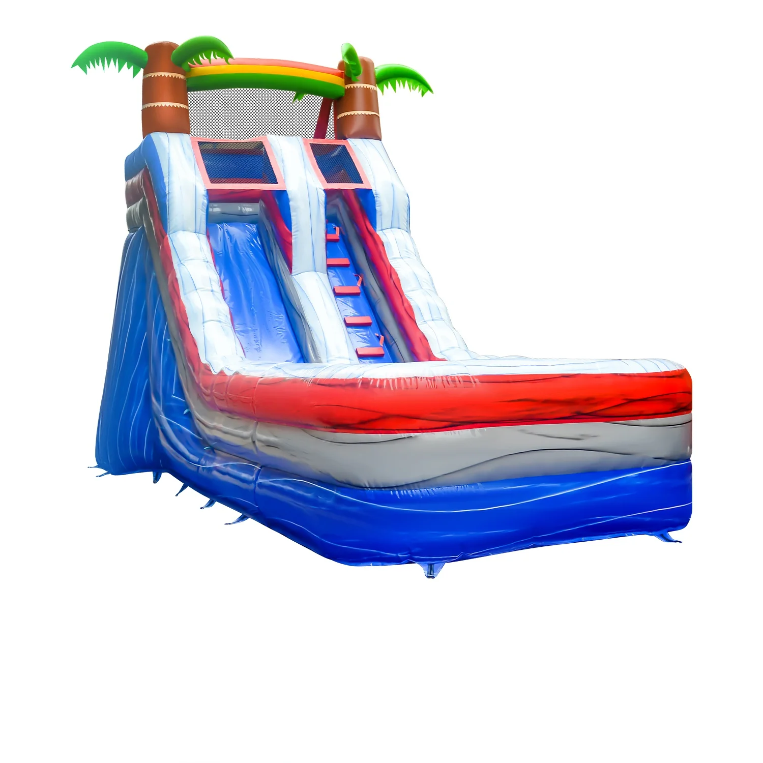 New Arrivals Coconut Tree Inflatable Slide Durable Fun Inflatable Water Slide For Children
