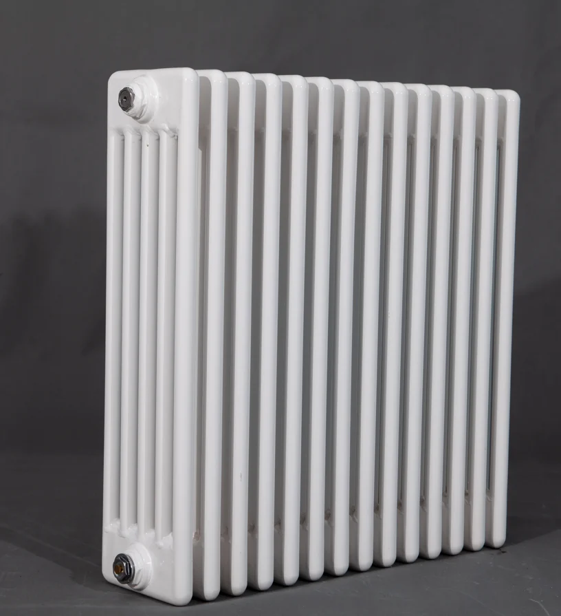 Household wall mounted low carbon Steel five columns radiator white Round tube steel radiators for home Circular heating