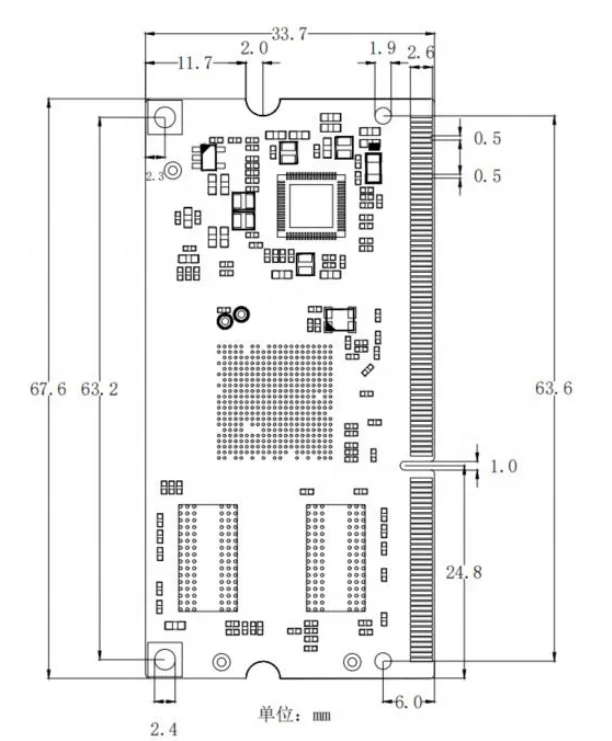 IDO-SOM3022-D2E16-C сом модуль на основе PX30 (ARM Cortex-A35) 64-разрядным четырёхъядерным процессором базе Android/Linux system