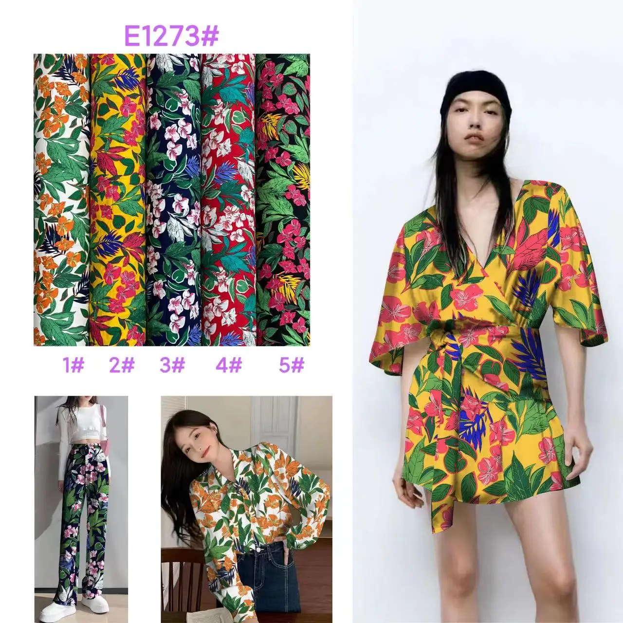 wholesale fabric rayon  print 100% viscose rayon of  rayon embroidery thread ready goods for clothing