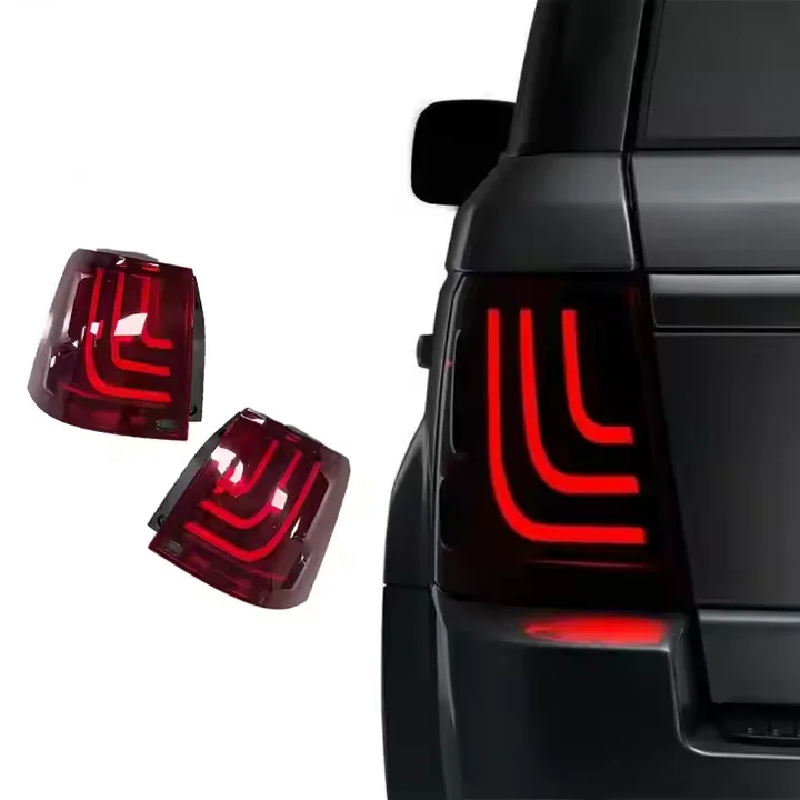 Rear Red And Black Taillights With Reversing Lights Smoke lamp For Land Rover 2010 Sport