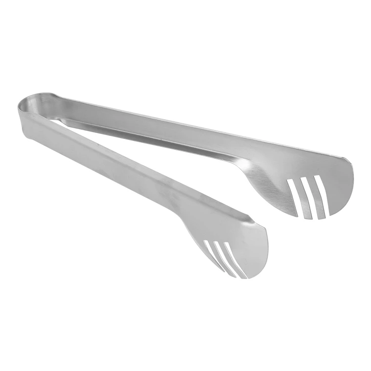 9 inch Barbecue Stainless Steel BBQ Tong Kitchen Metal Food Tongs Cooking Food Serving Tongs