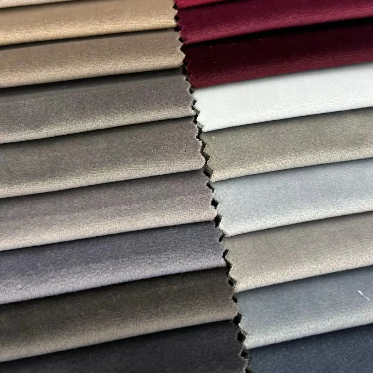 Upholstery Fabric 100Polyester Plain Velvet Luxury Fabric Sets Living Room Furniture Sofas Dubai Velvet Holland Fabric