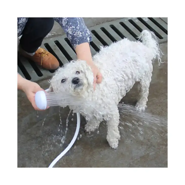 Portable Pet Grooming Product Shower Sprayer Cat Puppy Dog Bathing Tool Pet Shower Head For Bathing With Hose Clamp