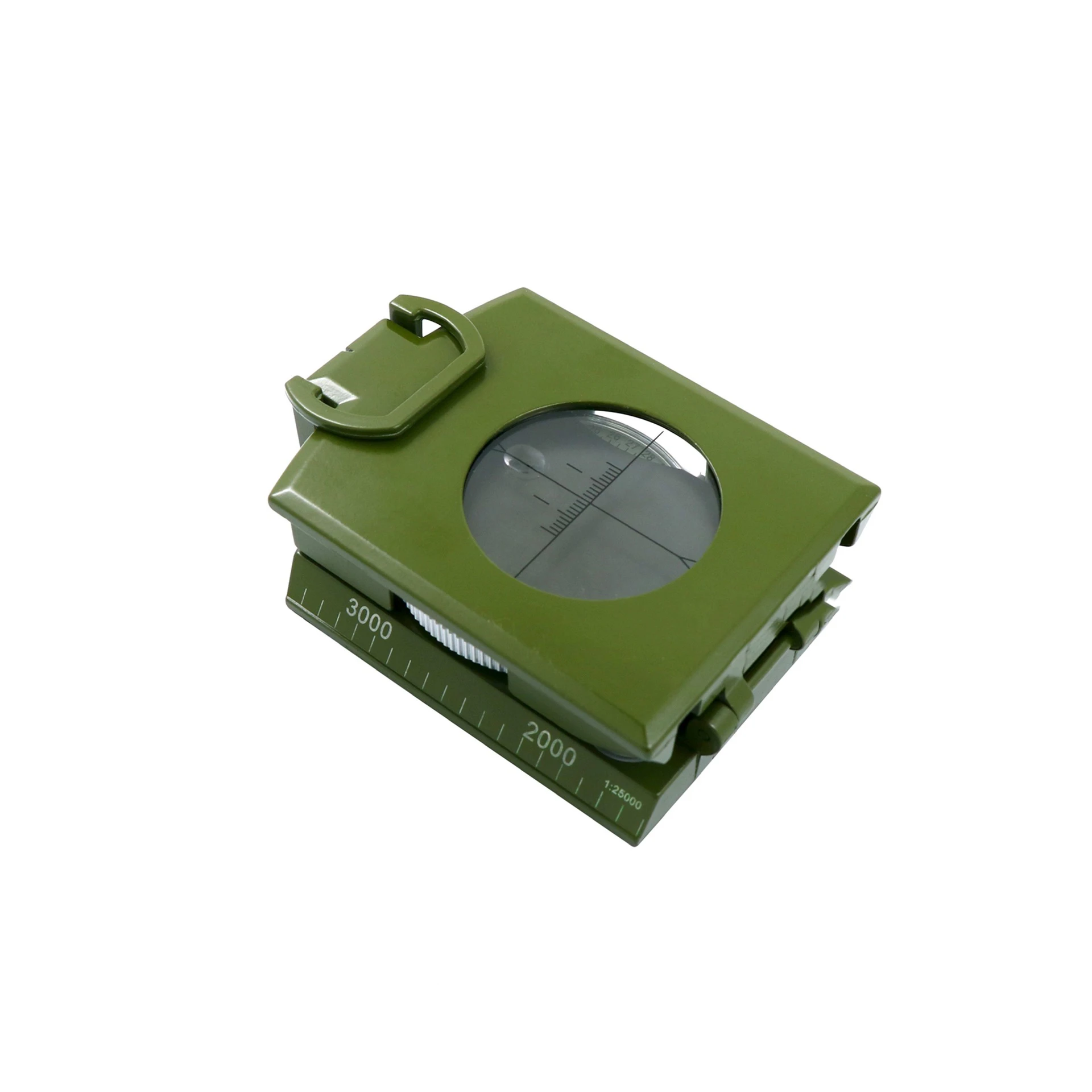 Promotional Outdoor Green Metal Multi Functional Compass Geological Compass High Precision Camping North Needle Compass