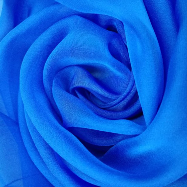 2021 new designs customized colors woven  75Dx75D wholesale  100% polyester pearl satin chiffon crepe fabric for hijabs