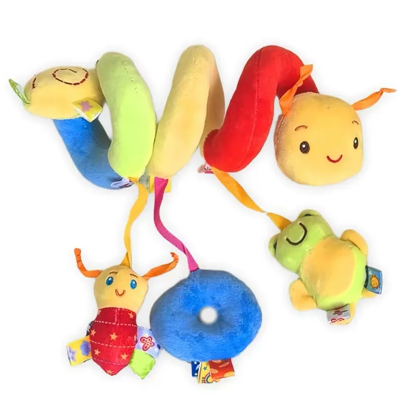 Hot selling plused baby crib hanging toy plush felt infant animal doll toys baby mobiles reborn baby doll cribs