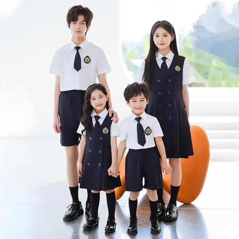 Good Selling Custom Logo polo shirts Dress and Short Sport Wear 2 piece american philippine apparel school teacher uniform suit