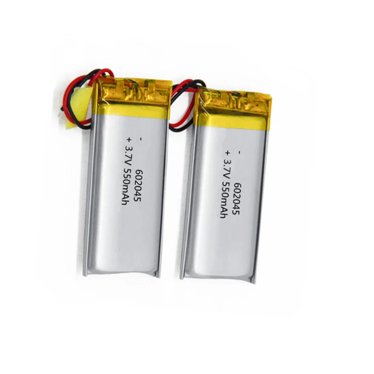 Customized 3.7V 500mAh Li-ion Battery Rechargeable Lipo Battery 602045 for power bank/ gps ect