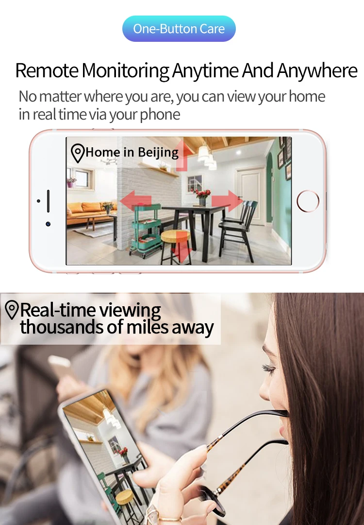  Умная Беспроводная IP Wi-Fi камера для домашней безопасности CCTV 1080P