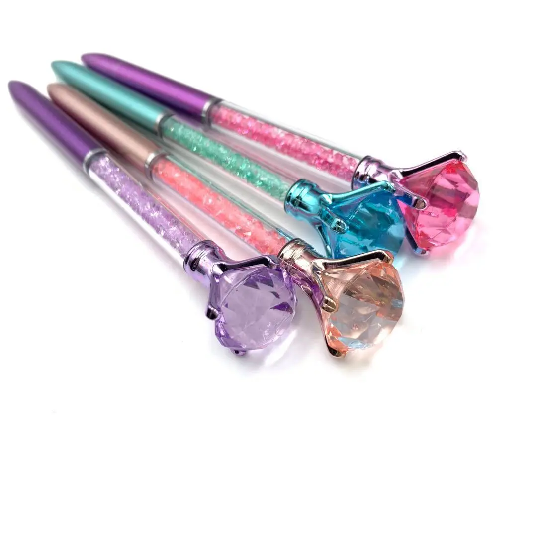 Love Diamond Revolving Ballpoint Pen Color Quicksand Broken Diamond Pen Elementary School Student Reward