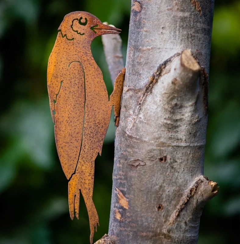 Laser Cut Rusty Metal Birds/Bird Garden Decoration Corten Steel
